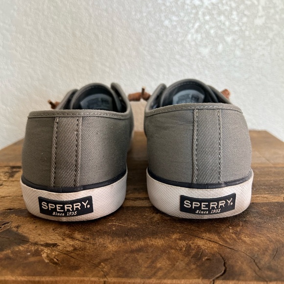 Sperry Grey Top Sider Shoes Sneakers. Size 9.5 - Picture 5 of 9